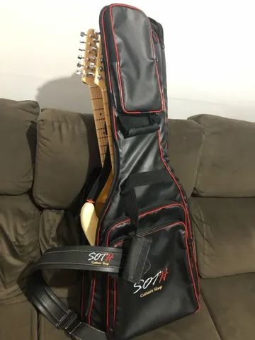 Bag semi case Soth Super Luxo 2 guitarras - Foto 3