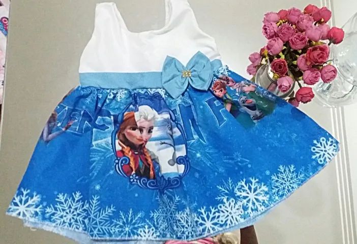 Vestido Frozen Tam 1/2