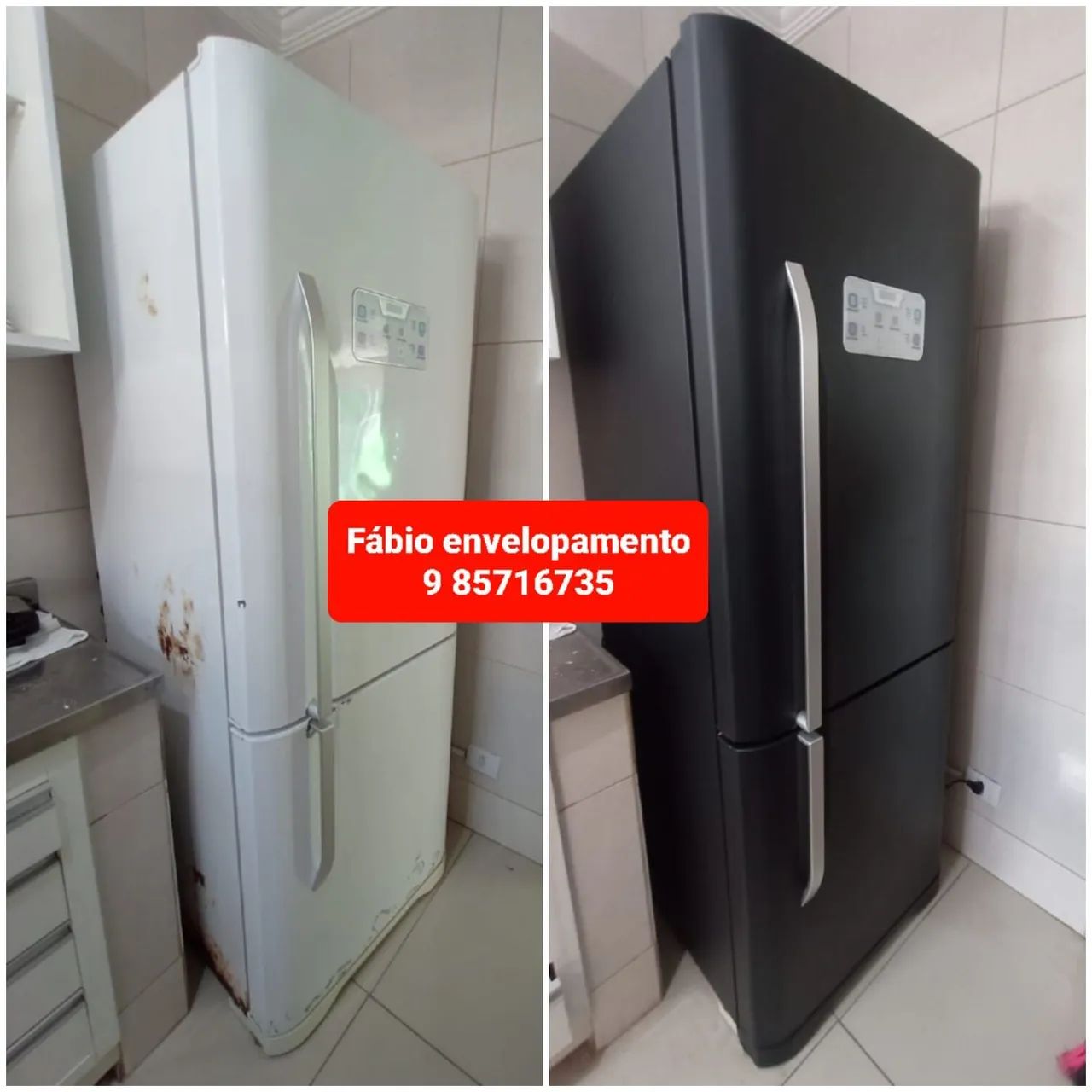 Geladeira com ferrugem? Envelopamento é a solução 