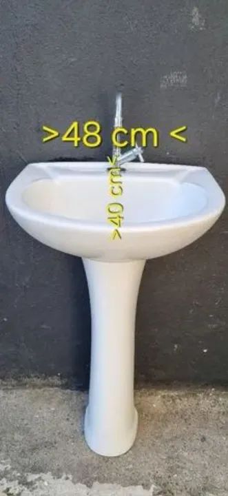 Pia banheiro louça completa - Foto 5