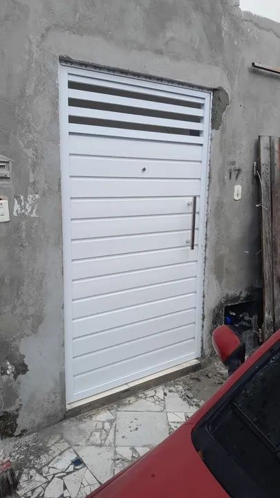 Promoção de portão de alumínio 550 m2 na cor branco - Foto 6