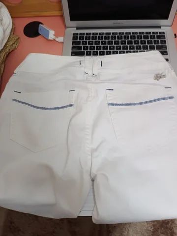 Calça Feminina-marca Equus-cor Branca Tam 44 - Foto 2
