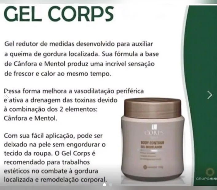 Gel Modelador Corporal Cryoactive Corps Lignea 500g - Foto 4