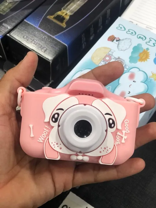 Câmera Infantil Mini Efeitos Fotos Voz Recarregável Com Capa Foto Filma
