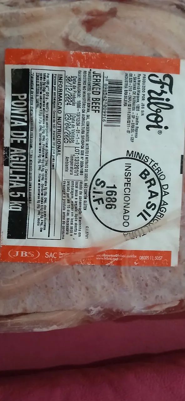 Jerked Beef Friboi 5kg - Foto 2