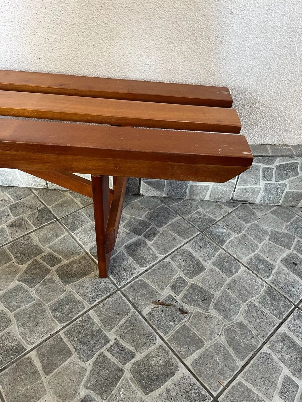 Banco rústico em madeira maciça - Foto 2