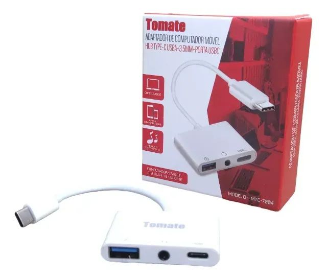 Adaptador Audio Tipo C Para 3.5mm P2 Usb Usb-c Mac Mtc-7004 - Foto 4