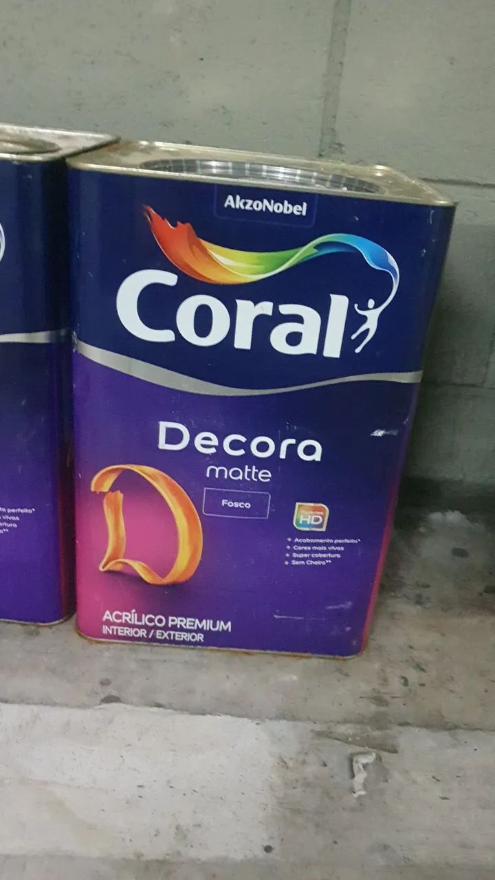 Tinta Coral Decora Matte Fosco Acrílico Premium - Valor por unidade.