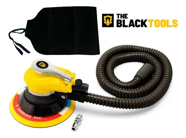 LIXADEIRA ORBITAL PNEUMATICA  COM ASPIRACAO THE BLACK TOOLS - TLP600V - Foto 3