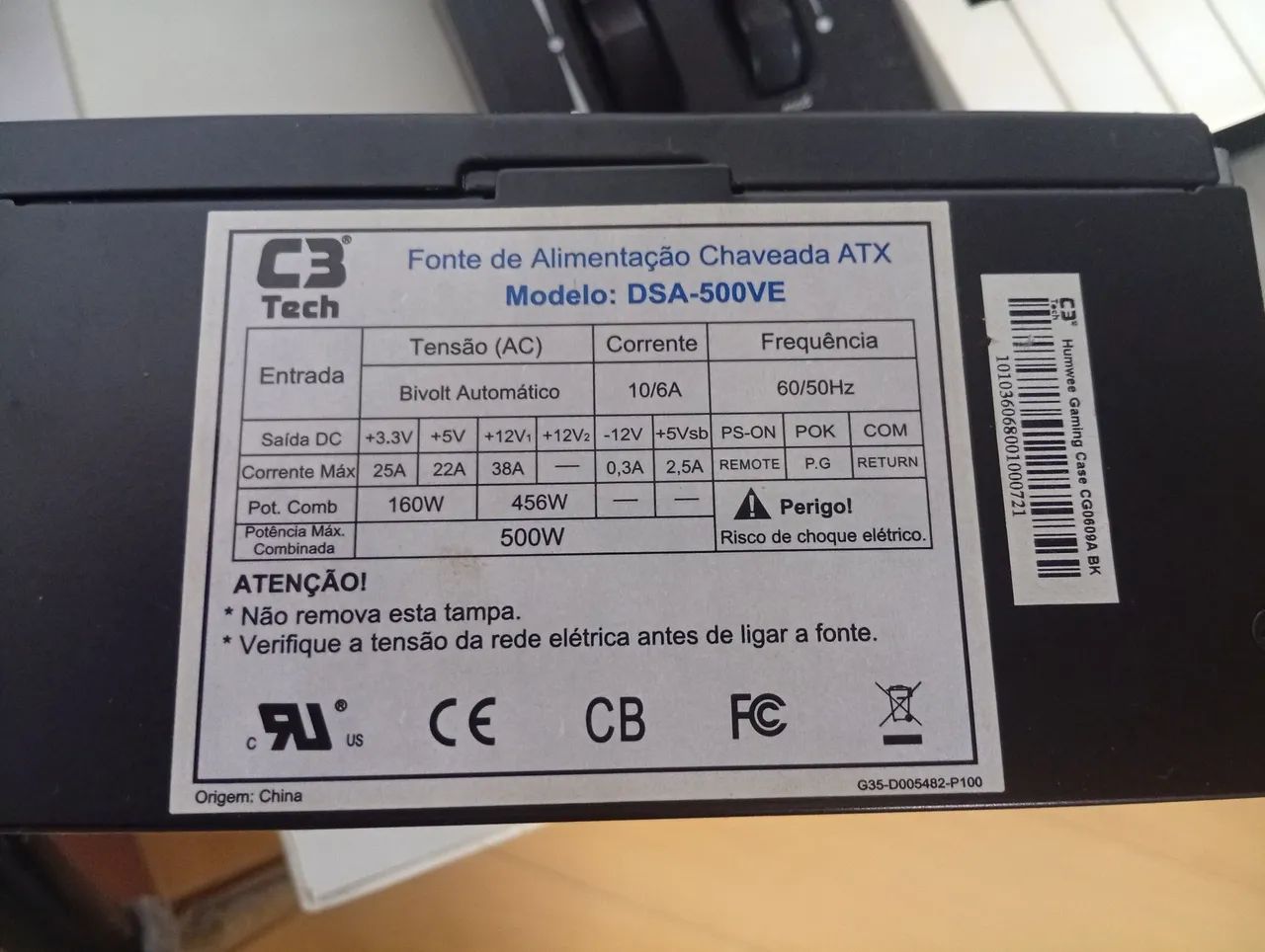 Fonte c3 tech 500 - Foto 3