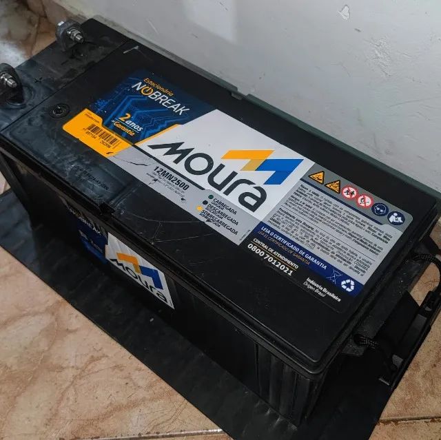 [3x sem juros] Bateria Estacionária Moura 165ah - Foto 2