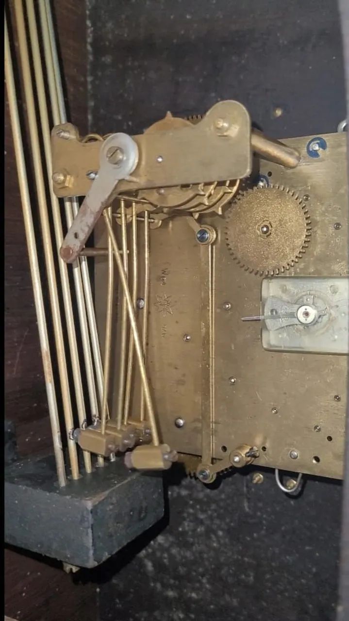 Relógio parede alemão 120 anos funcionando  - Foto 4