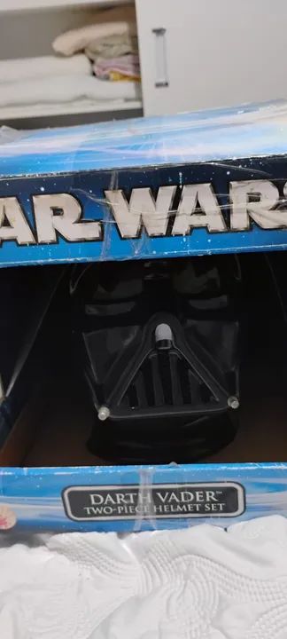 Máscara Darth Vader Star Wars e espada Original tudo Hasbro