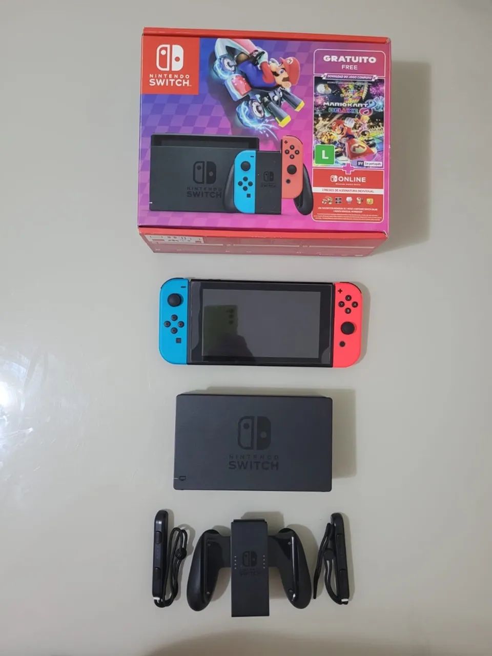 Nintendo Switch com Mario Kart 8 desbloqueado  - Foto 2