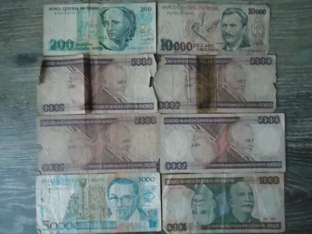 Lote com 20 Cédulas Antigas