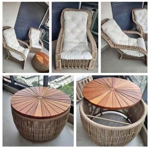 Poltronas e mesa de centro