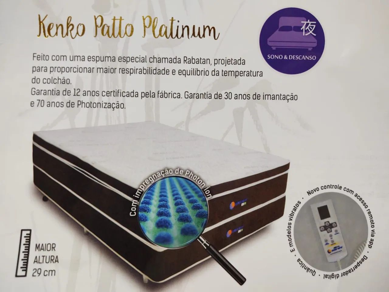 Colchão Kenko Patto - Sono & Descanso - Qualidade de Vida - Foto 6