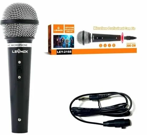 Microfone profissional com fio Lexxom LEY-2168