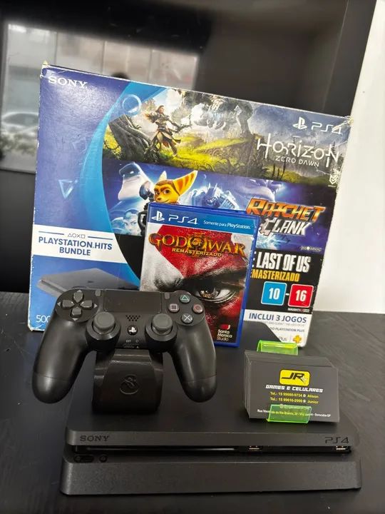 Playstation 4 Slim 500GB + 1 jogo brinde + Controle