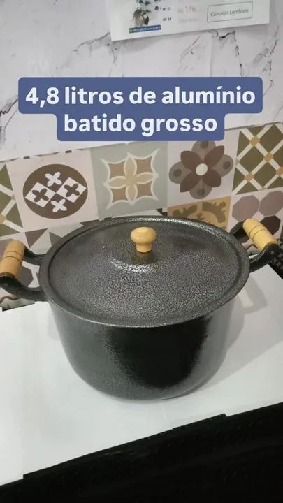 Caldeirão de Alumínio 4,8 Litros - Foto 6
