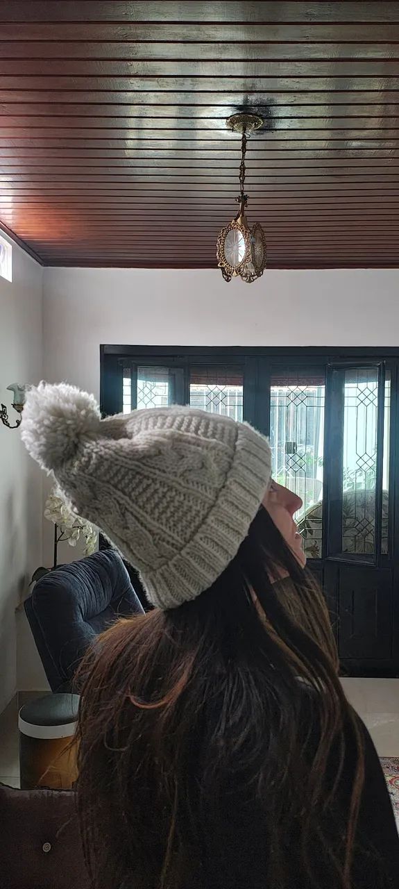 Toucas de lã com pompom - Foto 5