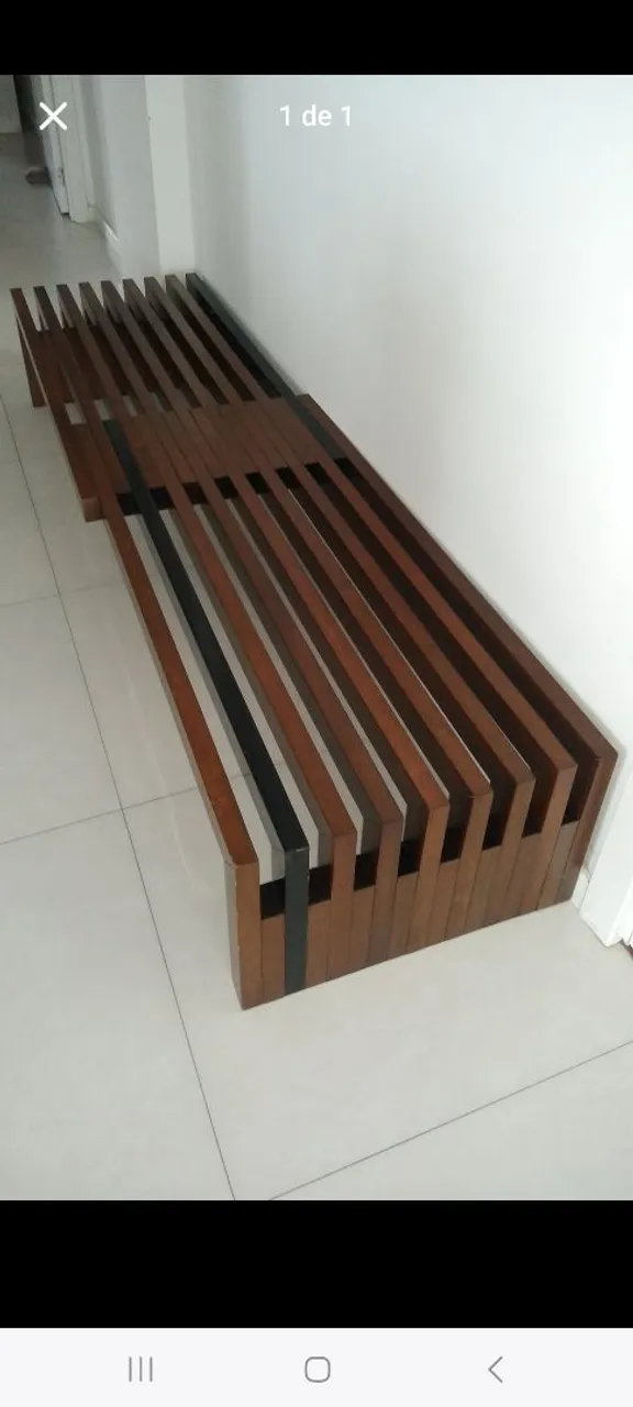 Mesa de centro em madeira, estilo moderno