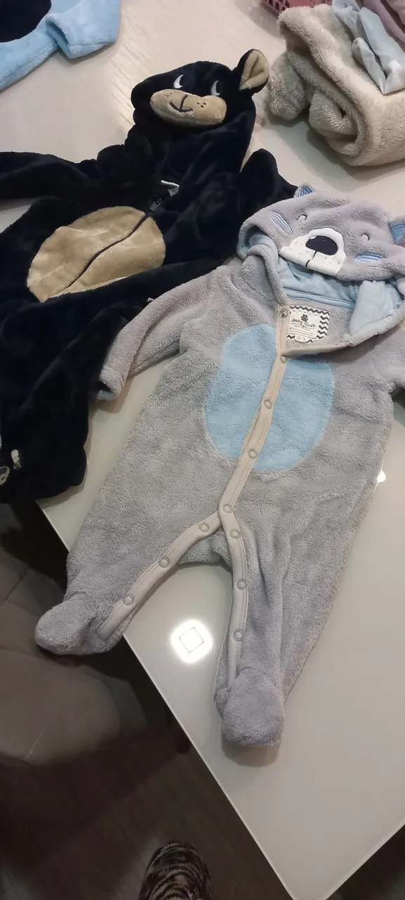 Macacão de Bebê Pelúcia - Ursinho