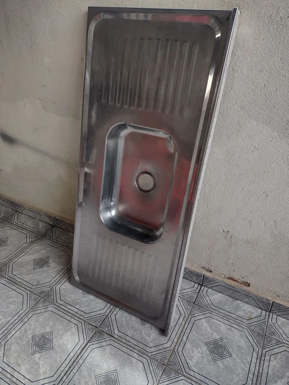 Donate stainless steel sink, size: 1.20 x 50 cm
