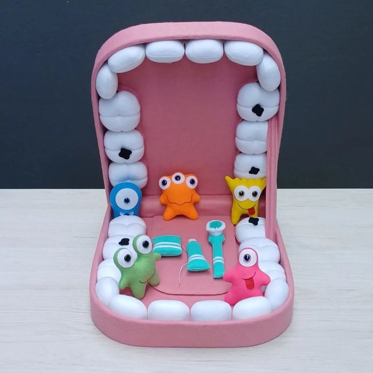 Kit Educativo - Boca Divertida de Feltro