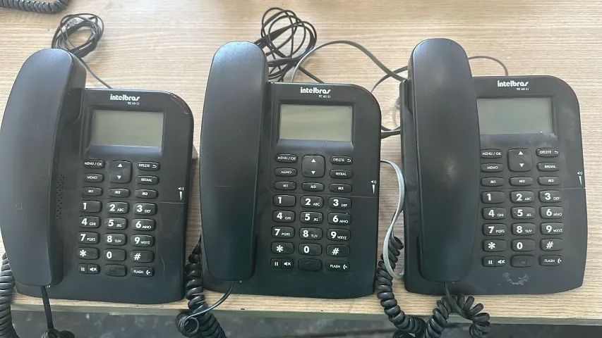 3 Telefone Fixo Intelbras TC 60 ID