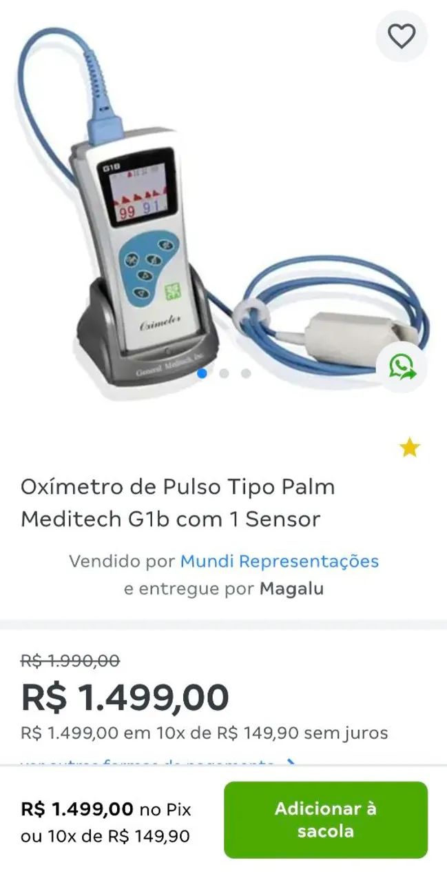 Oxímetro de Pulso General Meditech G1B - Foto 5