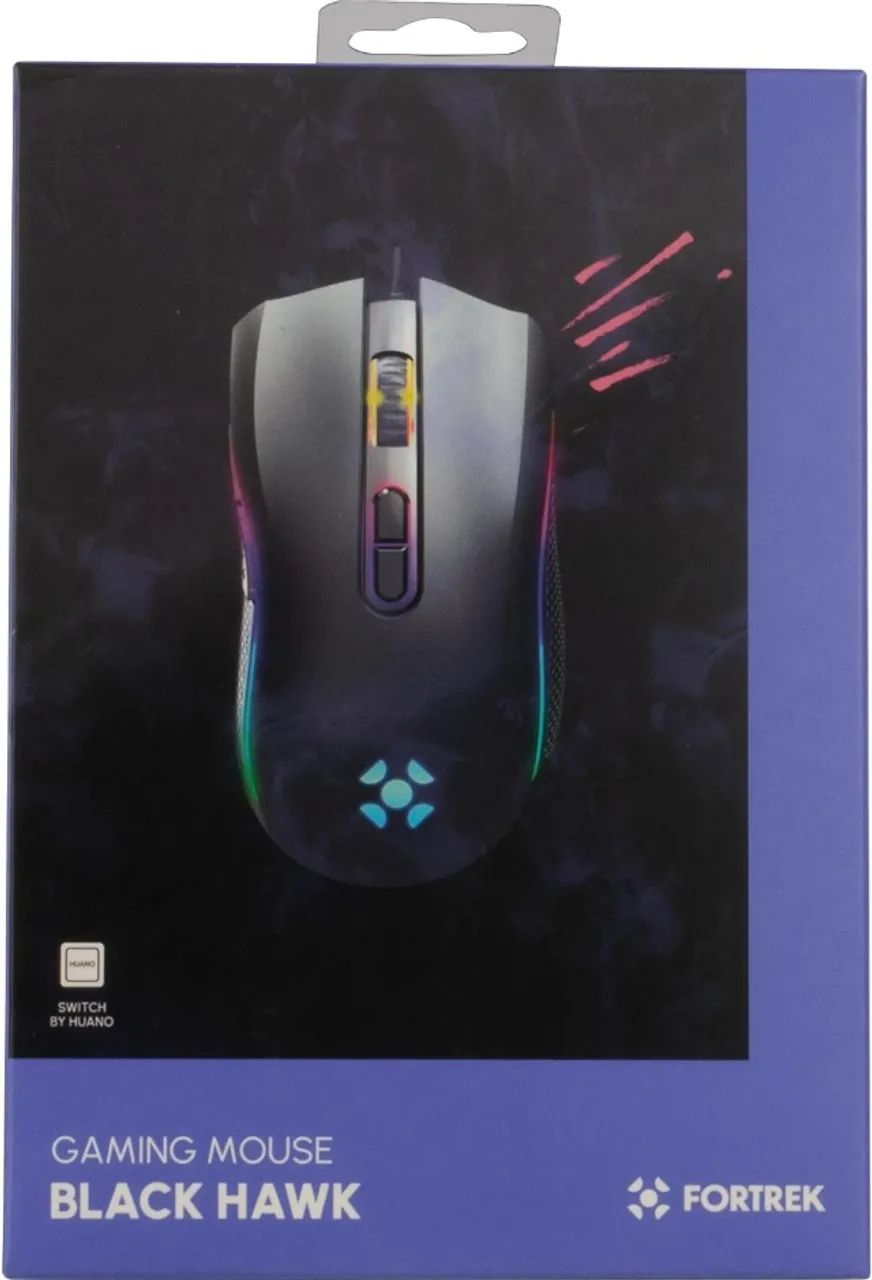 Mouse Gamer Fortrek Black Hawk, Rgb 7200dpi 6 Botões Com fio - Loja COimbra Computadores  - Foto 3