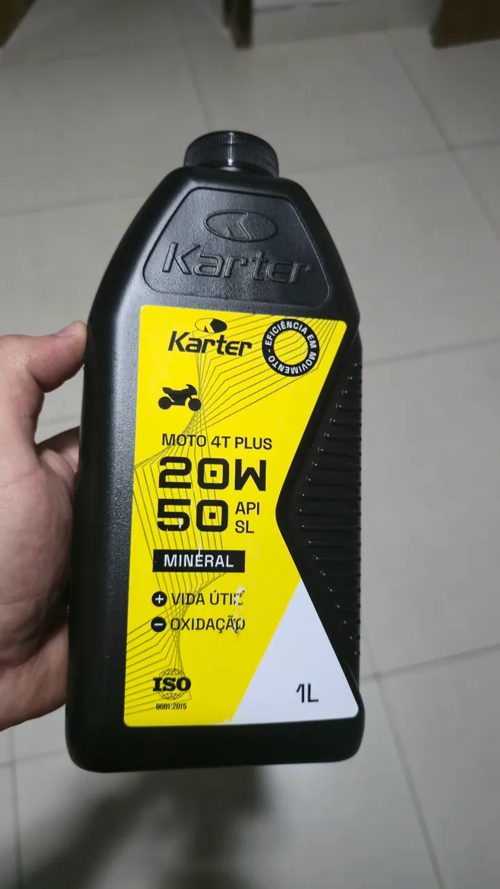 Óleo para Moto 4T Plus 20W50 Mineral Karter 1L