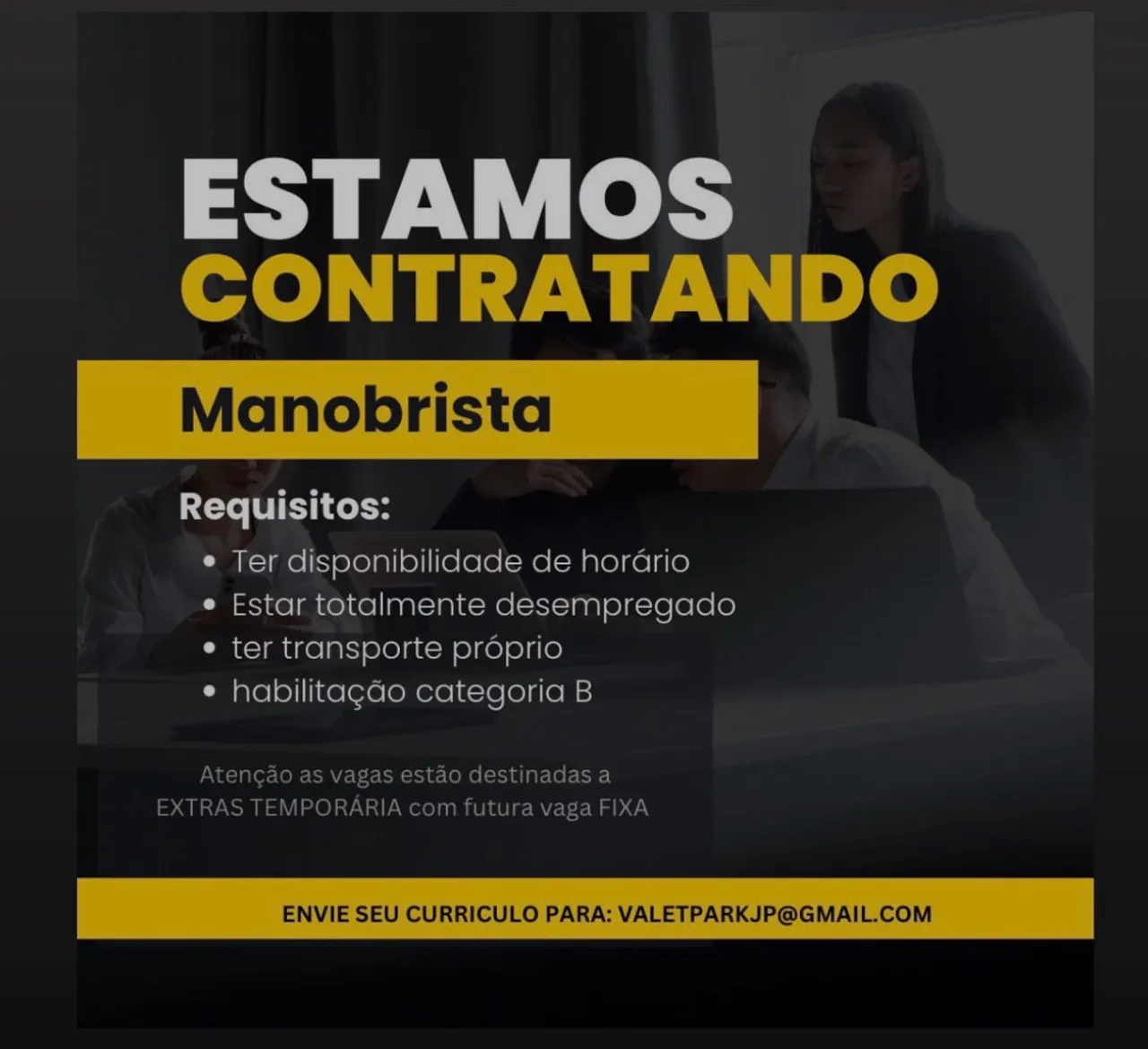 Vagas para manobrista