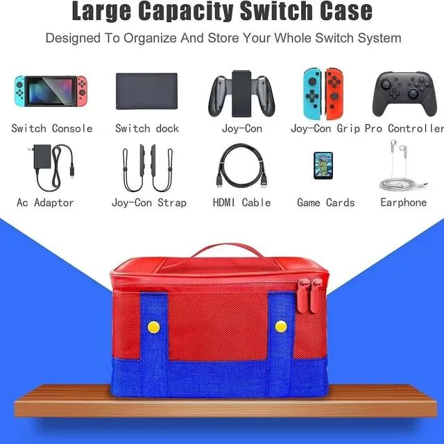 Bolsa Maleta Nintendo Switch - Estojo completo para seu NS - Foto 3