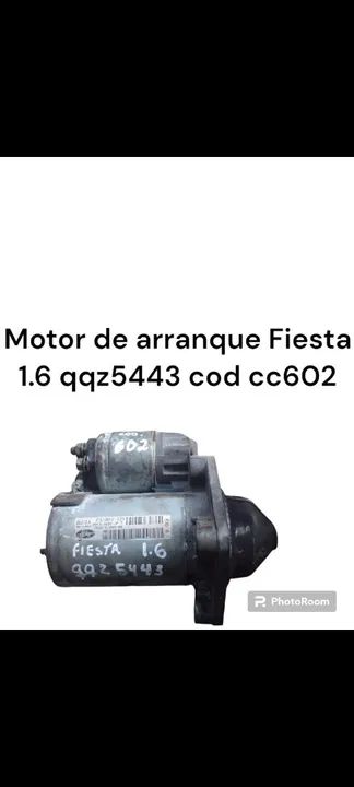 Motor de Arranque Fiesta 1.6 qqz5443 cod cc602