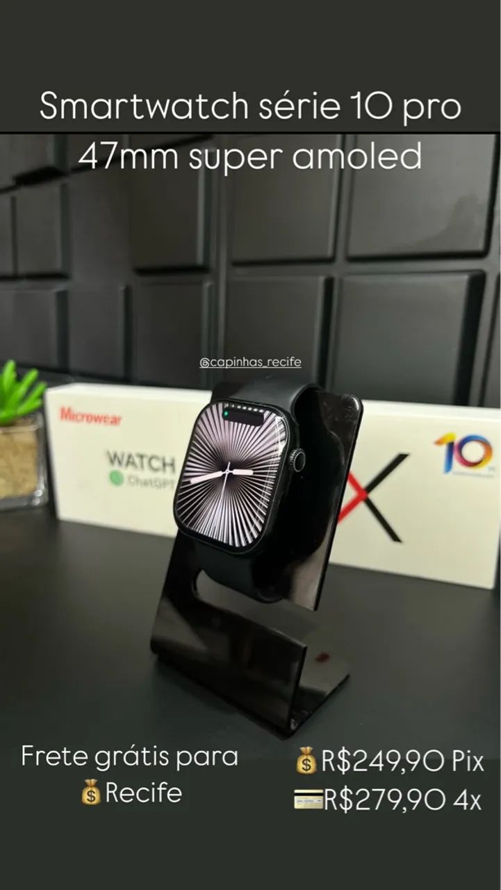 Smartwatch série 10 pro 47mm + brindes  - Foto 2
