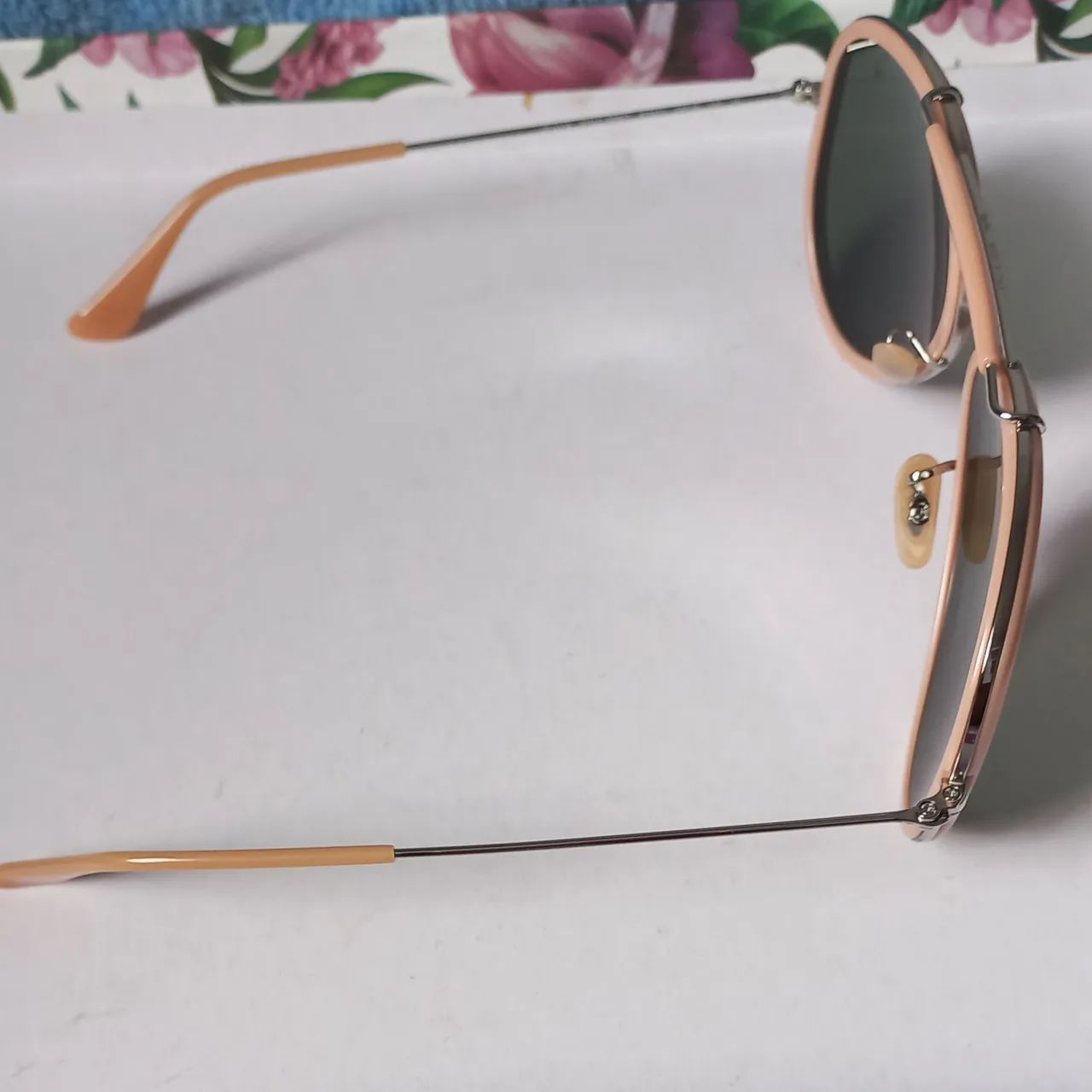 Óculos de Sol Ray-Ban Aviator Rosa - Foto 4