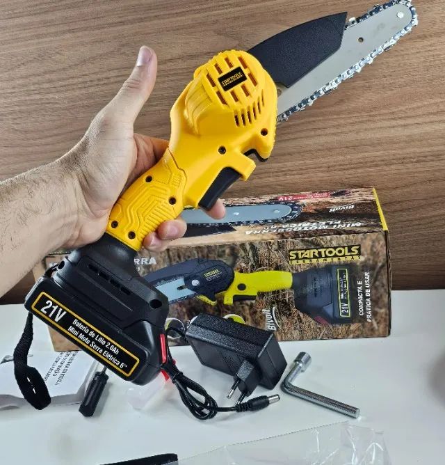 PROMOÇÃO!!!!  Motosserra eletrica profissional 6 polegadas  - Foto 4
