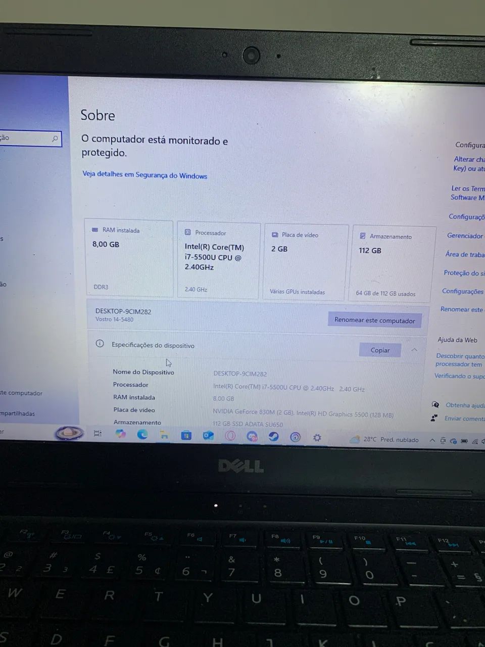 Dell Core I7 Notebook64312420921347120