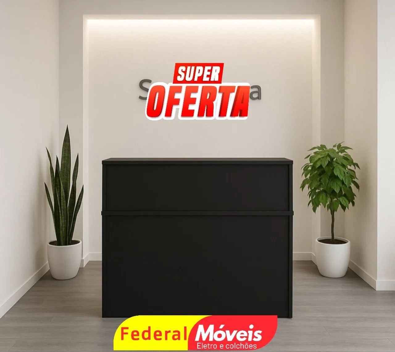 Balcão de Atendimento 1,20m - Ideal para recepção e escritório!