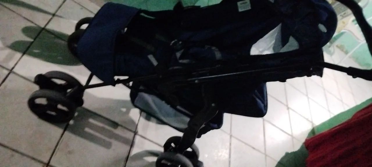 Carrinho de Bebê Azul - Foto 5