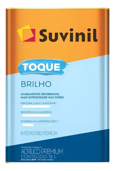 TINTA ACRÍLICA SEMI BRILHO TOQUE DE LUZ SUVINIL por apenas R$ 599,99! 