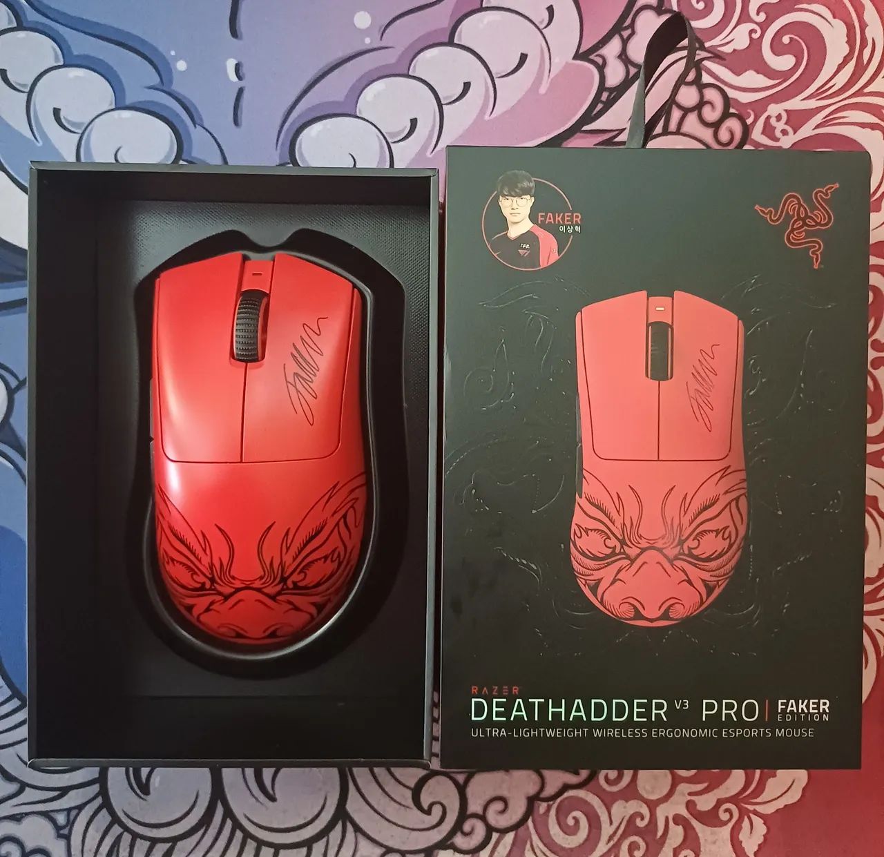 Mouse razer deathadder v3 pro versão FAKER - Periféricos e