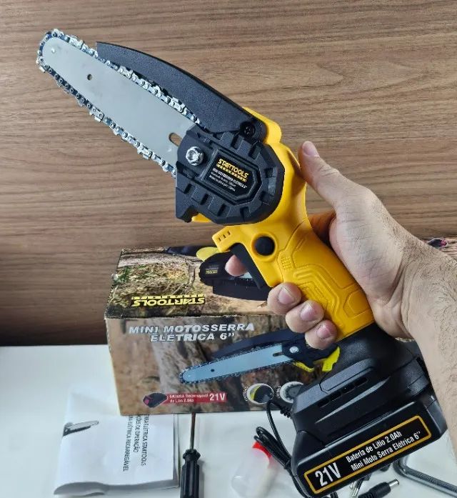 PROMOÇÃO!!!!  Motosserra eletrica profissional 6 polegadas  - Foto 5