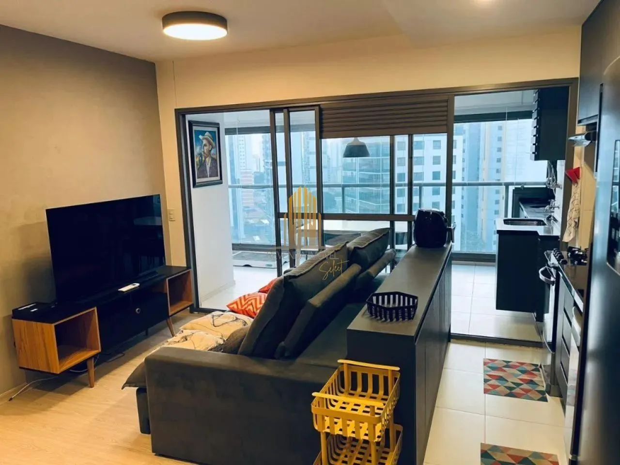 Condomínio Atemporal na Vila Romana, Apartamento Mobiliado de 69m² com 2 dormitórios, 1 su