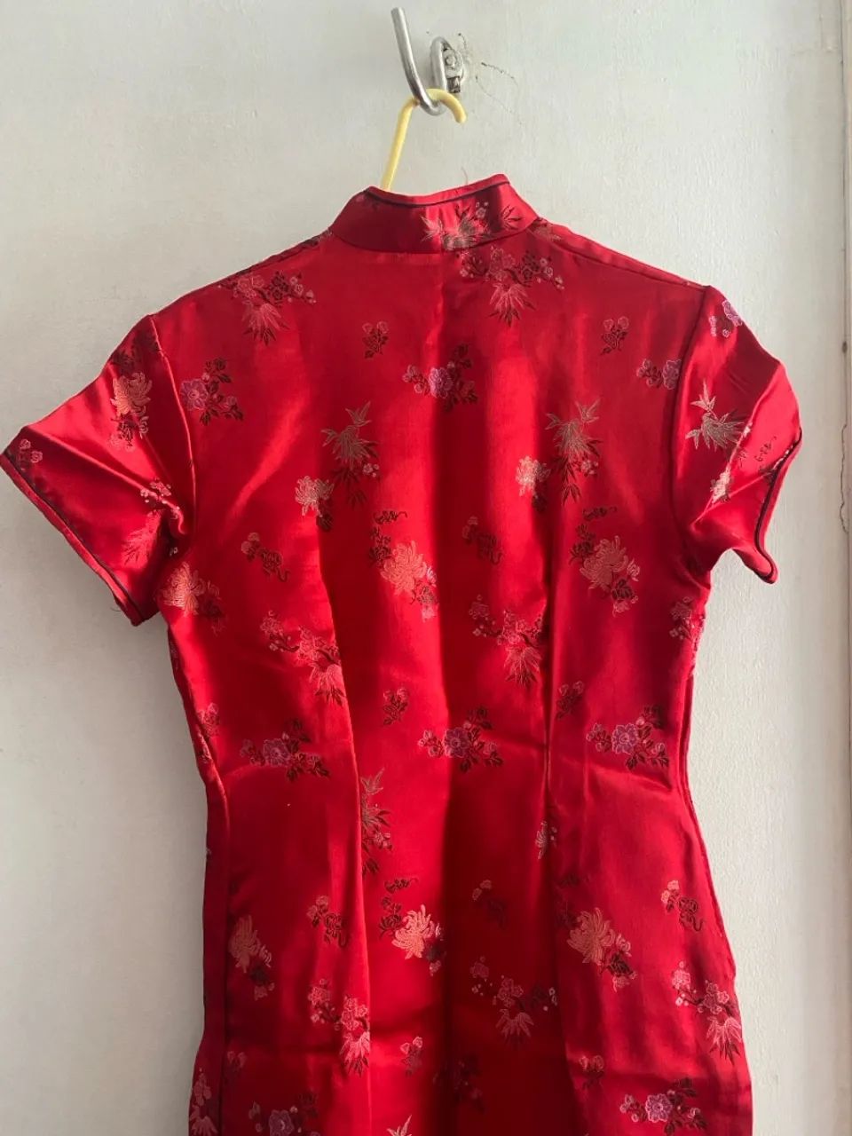 Vestido Chinês Tradicional Vermelho - Foto 3