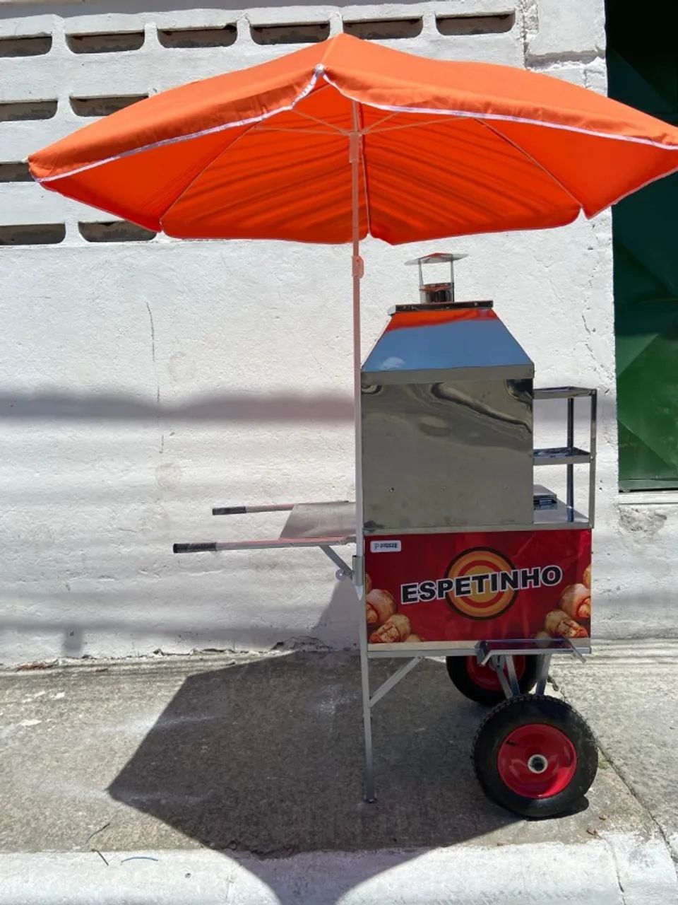 Carrinho em inox para espetinho  ,novo! - Foto 4