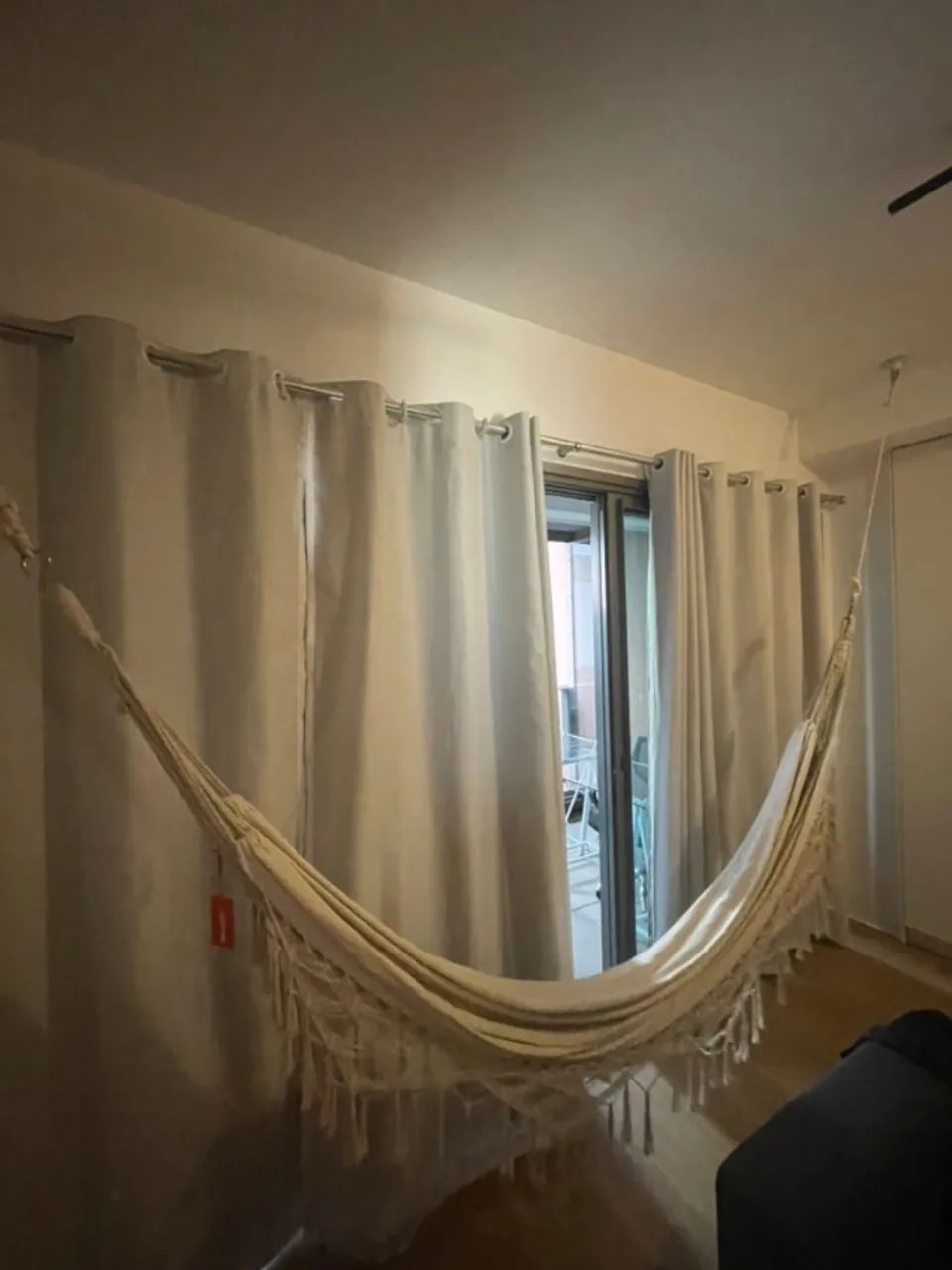 Rede cru + extensor cru + 2 suportes para teto Gancho Mosquetão Giratório Para Teto Branco