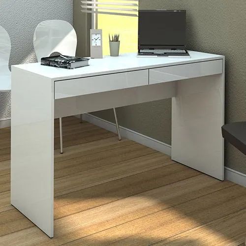 Mesa de Escritório Branca Moderna e Funcional